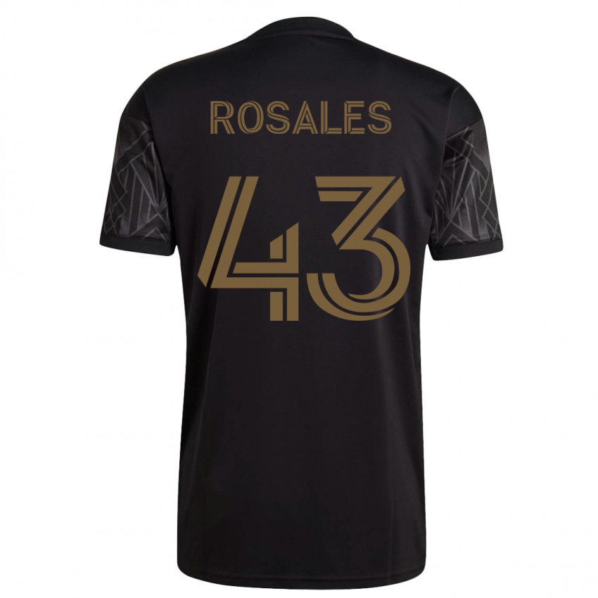 Herren Diego Rosales #43 Schwarz Heimtrikot Trikot 2023/24 T-Shirt Belgien