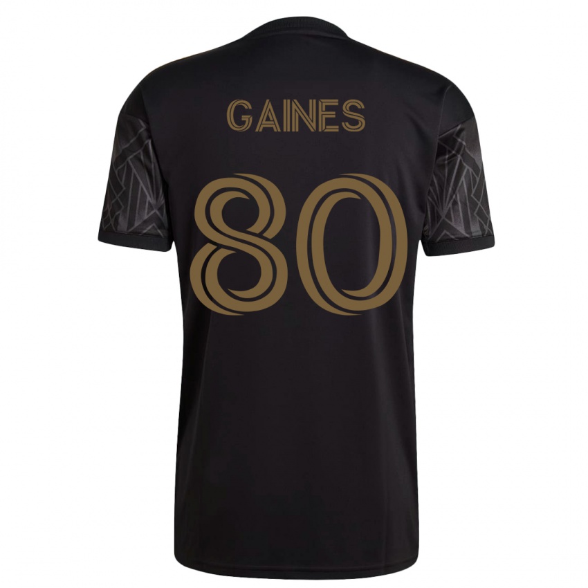 Herren Julian Gaines #80 Schwarz Heimtrikot Trikot 2023/24 T-Shirt Belgien