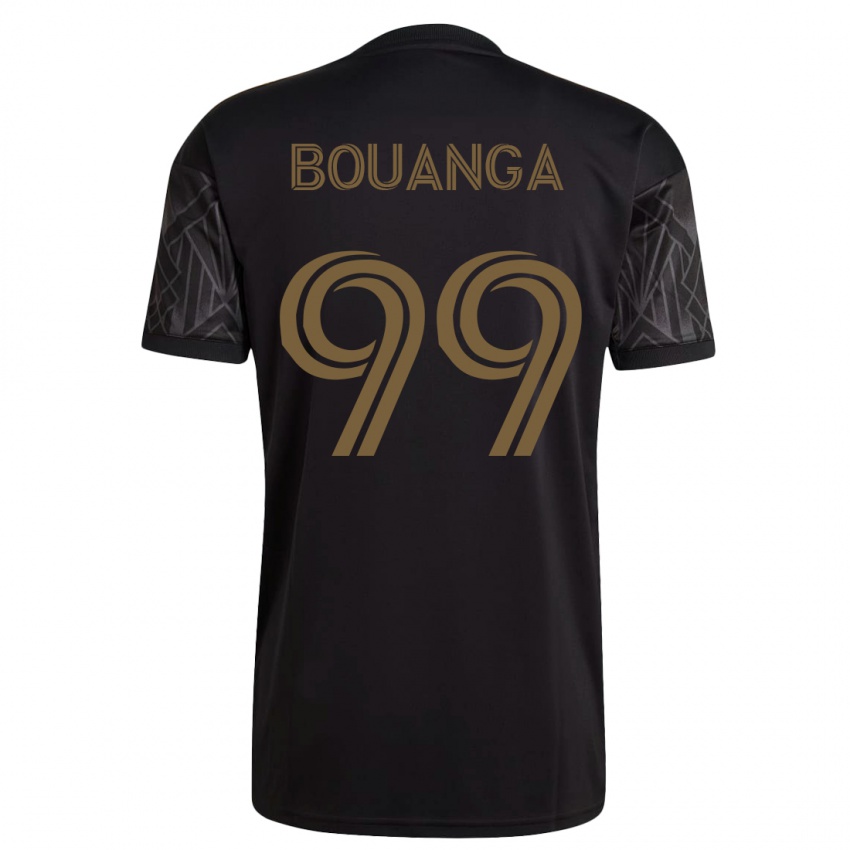 Herren Denis Bouanga #99 Schwarz Heimtrikot Trikot 2023/24 T-Shirt Belgien