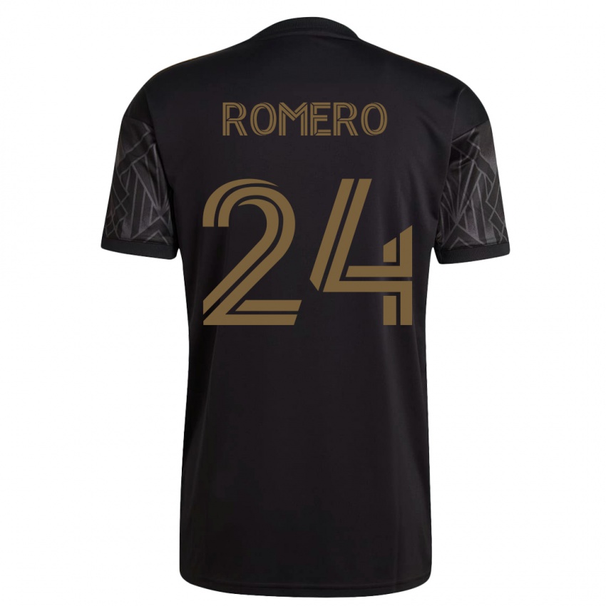 Heren Javen Romero #24 Zwart Thuisshirt Thuistenue 2023/24 T-Shirt België