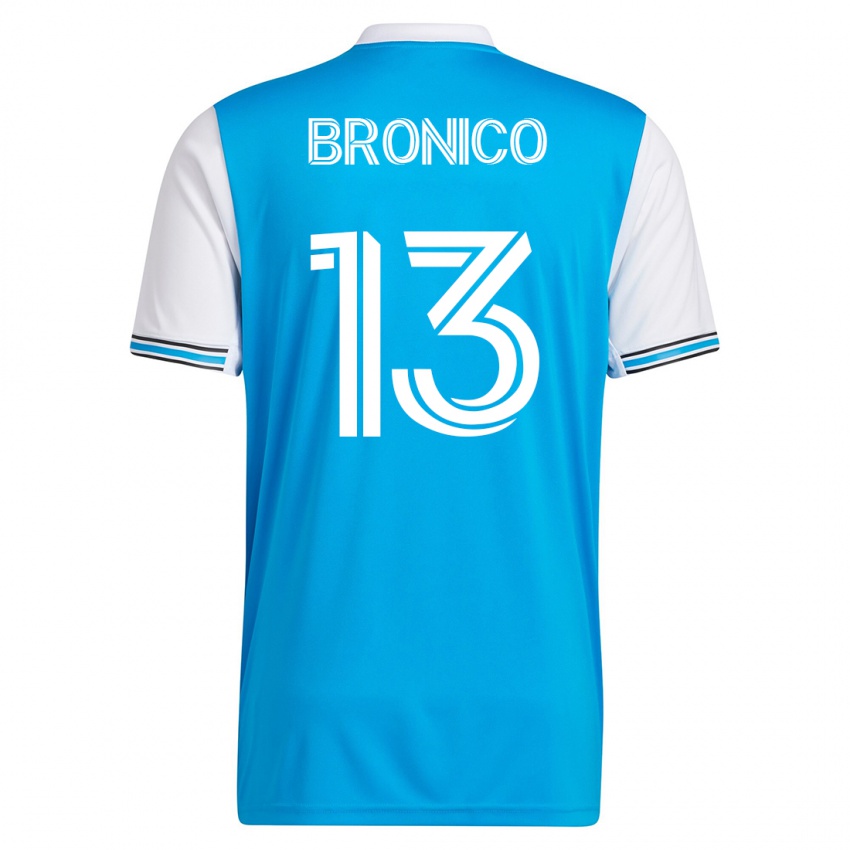 Heren Brandt Bronico #13 Blauw Thuisshirt Thuistenue 2023/24 T-Shirt België