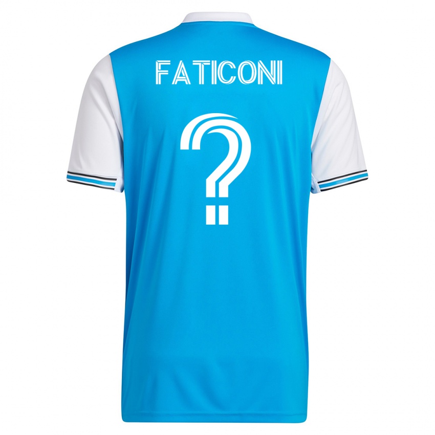 Heren Trey Faticoni #0 Blauw Thuisshirt Thuistenue 2023/24 T-Shirt België