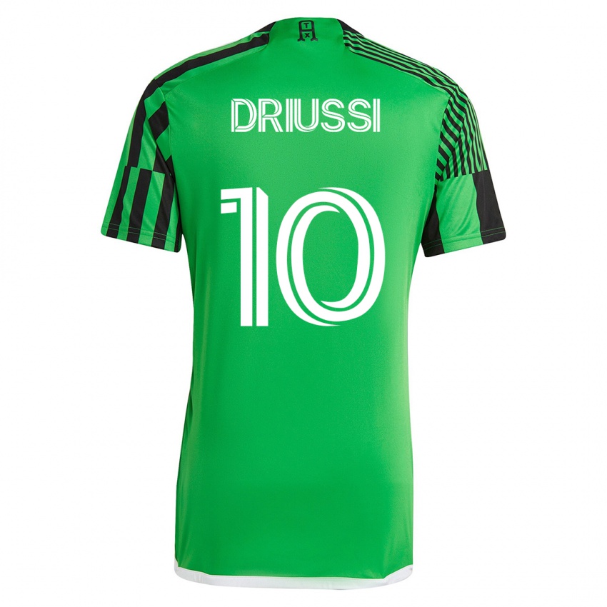 Herren Sebastián Driussi #10 Grün Schwarz Heimtrikot Trikot 2023/24 T-Shirt Belgien
