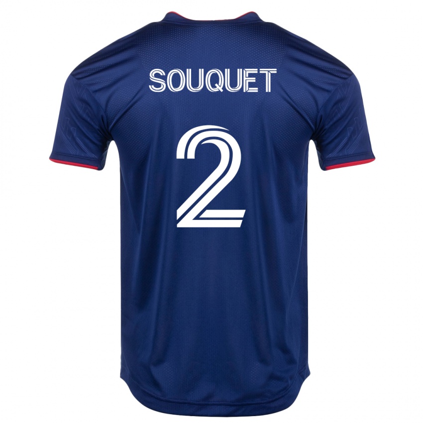 Herren Arnaud Souquet #2 Marine Heimtrikot Trikot 2023/24 T-Shirt Belgien