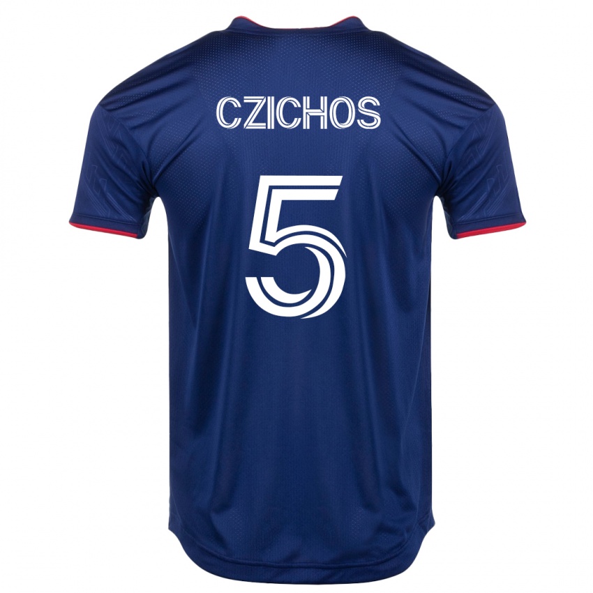 Herren Rafael Czichos #5 Marine Heimtrikot Trikot 2023/24 T-Shirt Belgien