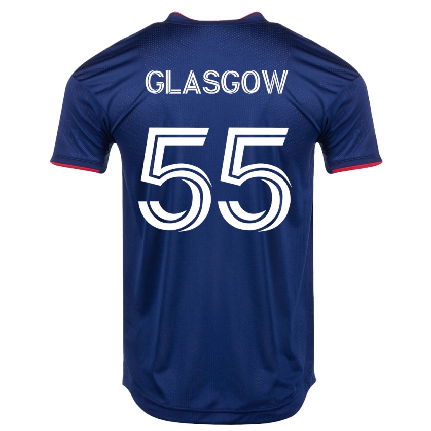 Heren Omari Glasgow #55 Marine Thuisshirt Thuistenue 2023/24 T-Shirt België