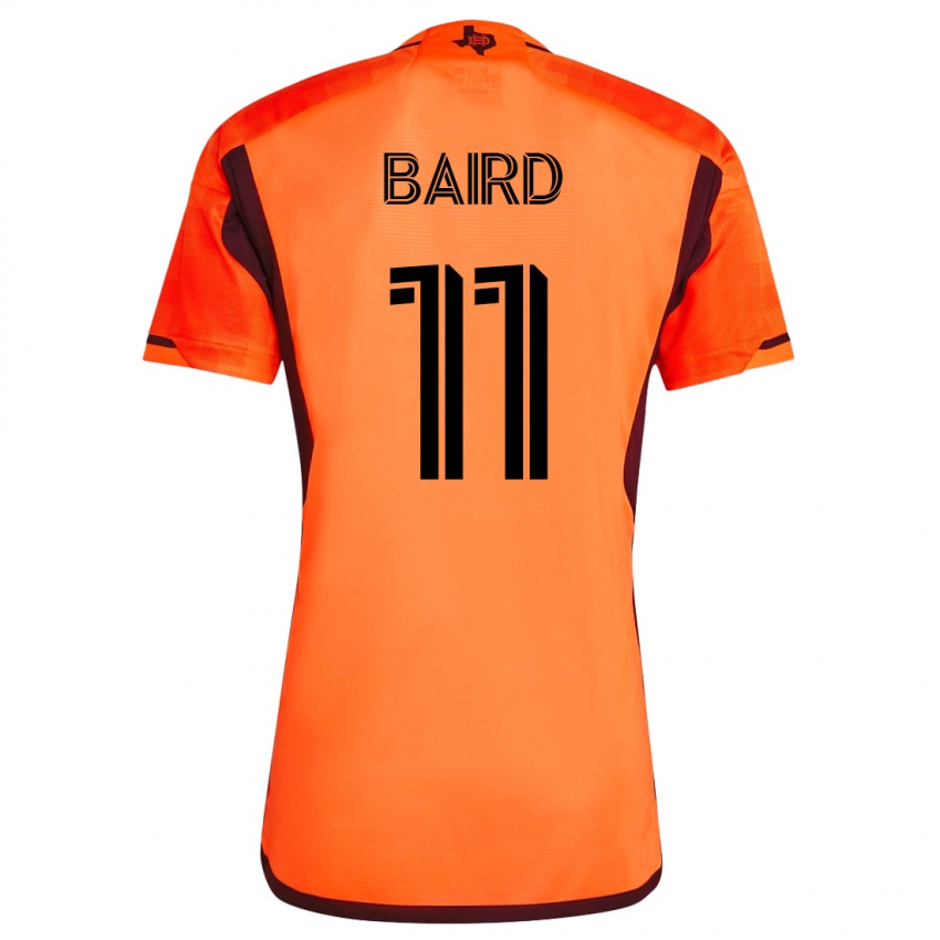 Homme Maillot Corey Baird #11 Orange Tenues Domicile 2023/24 T-Shirt Belgique