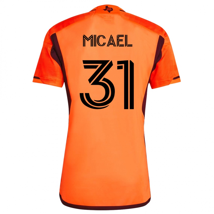 Homme Maillot Micael #31 Orange Tenues Domicile 2023/24 T-Shirt Belgique