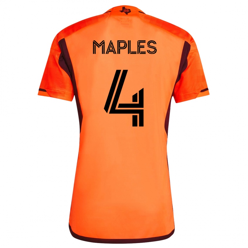 Homme Maillot Talen Maples #4 Orange Tenues Domicile 2023/24 T-Shirt Belgique