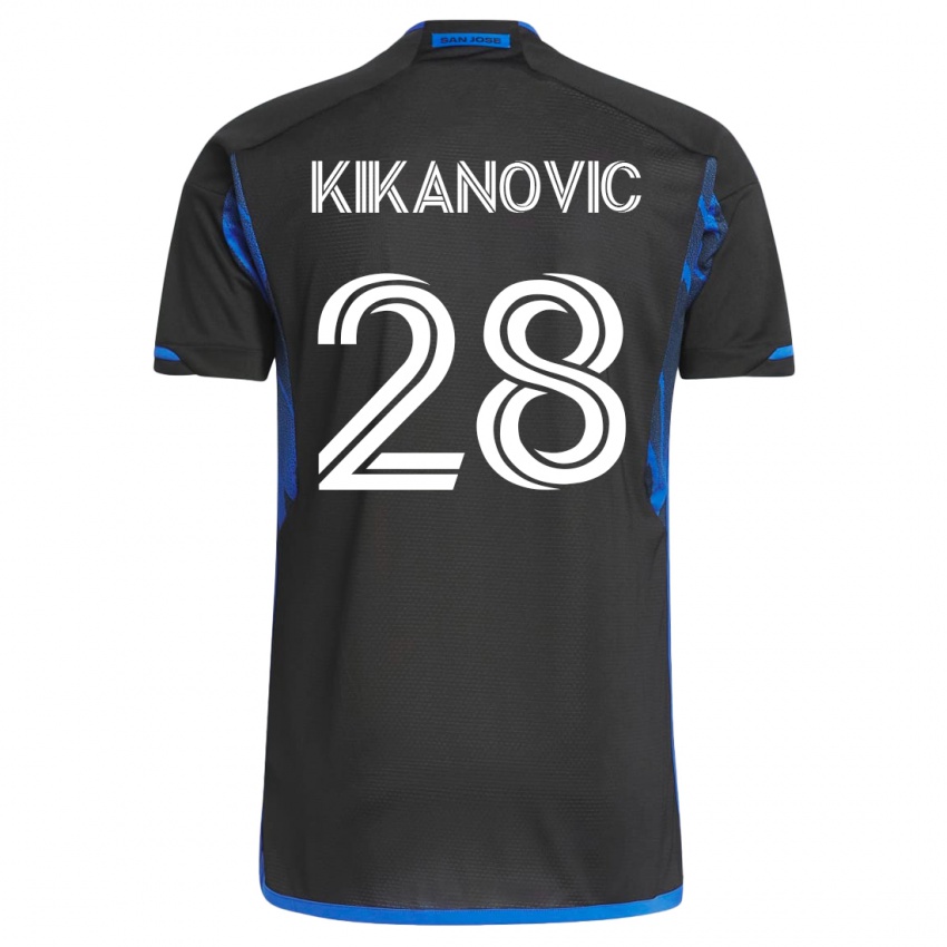 Heren Benjamin Kikanovic #28 Blauw Zwart Thuisshirt Thuistenue 2023/24 T-Shirt België