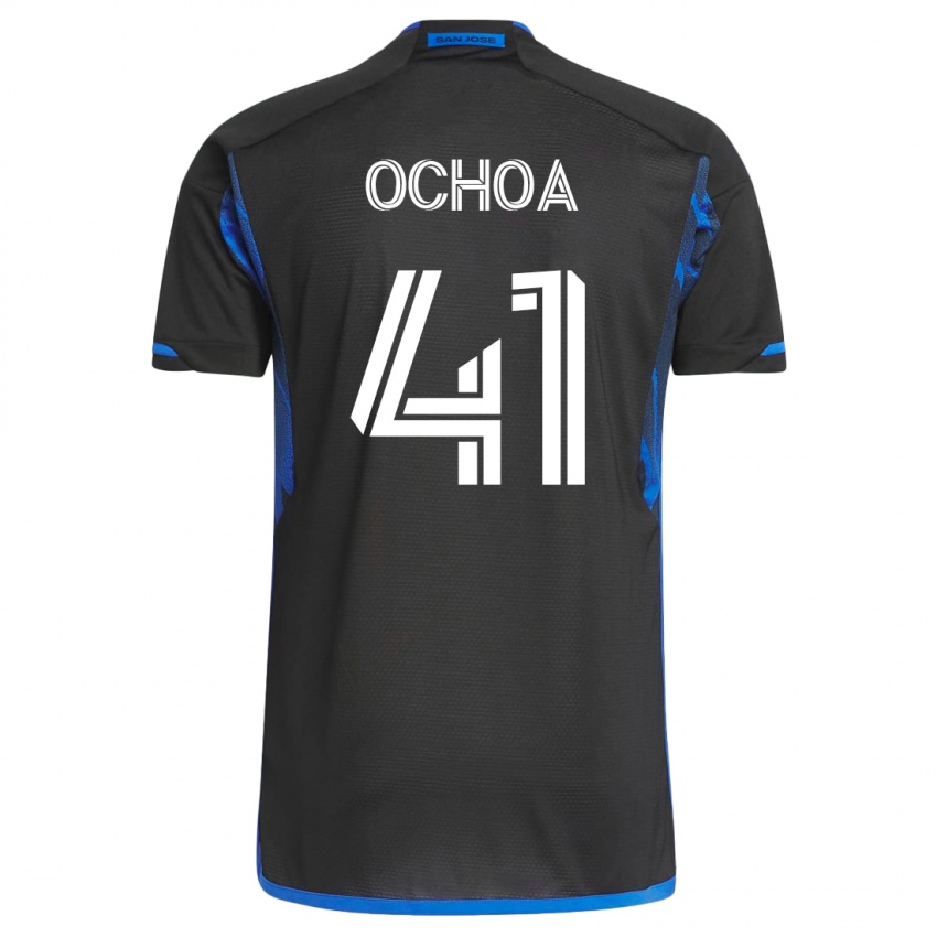 Heren Emmanuel Ochoa #41 Blauw Zwart Thuisshirt Thuistenue 2023/24 T-Shirt België