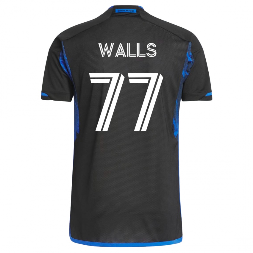 Heren Casey Walls #77 Blauw Zwart Thuisshirt Thuistenue 2023/24 T-Shirt België