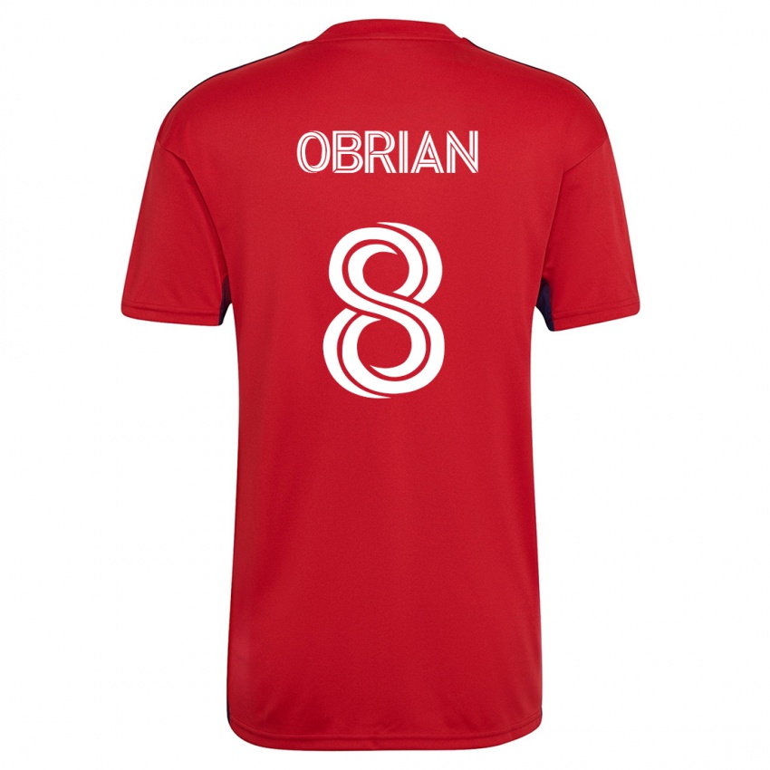 Herren Jáder Obrian #8 Rot Heimtrikot Trikot 2023/24 T-Shirt Belgien