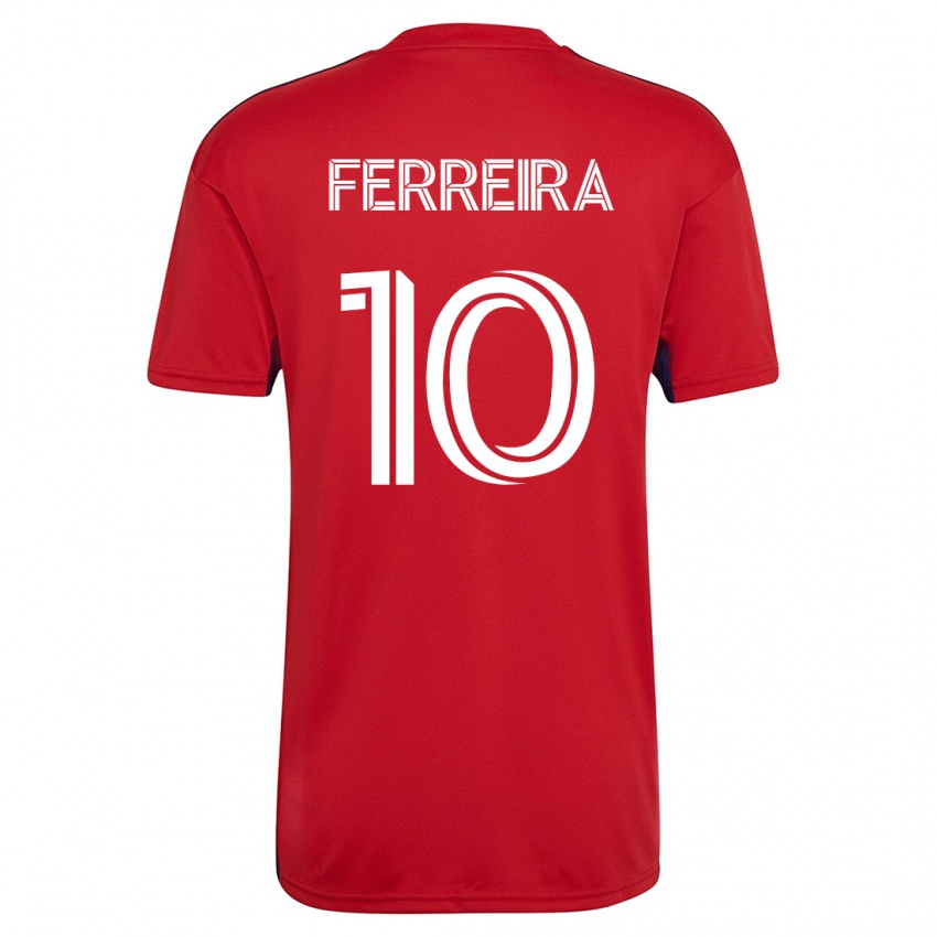 Herren Jesús Ferreira #10 Rot Heimtrikot Trikot 2023/24 T-Shirt Belgien