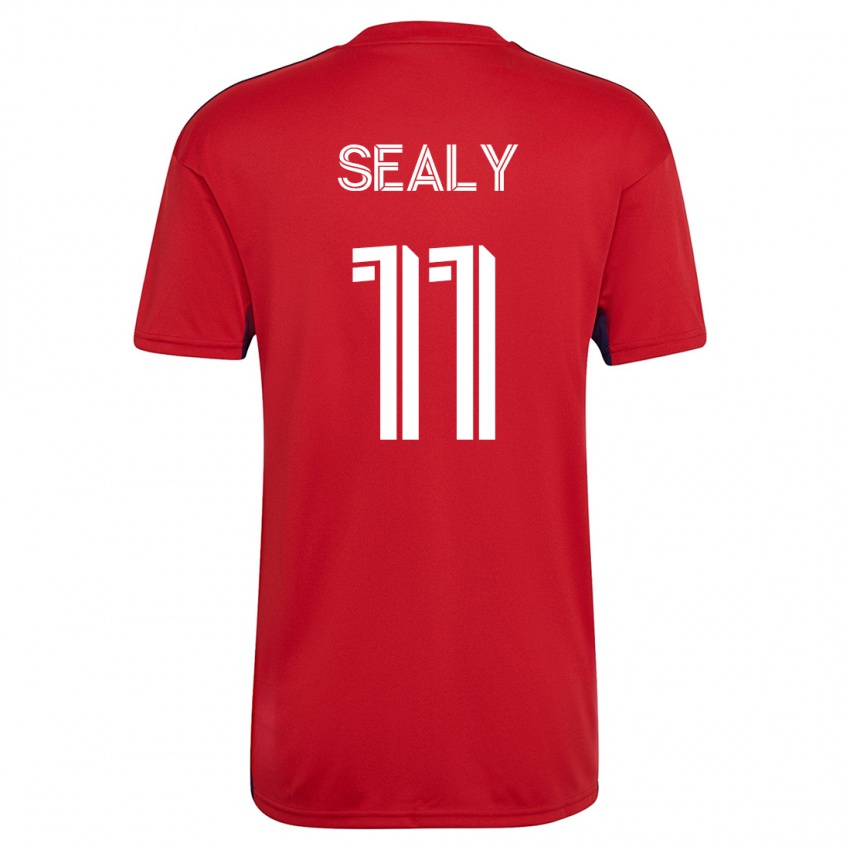 Herren Dante Sealy #11 Rot Heimtrikot Trikot 2023/24 T-Shirt Belgien