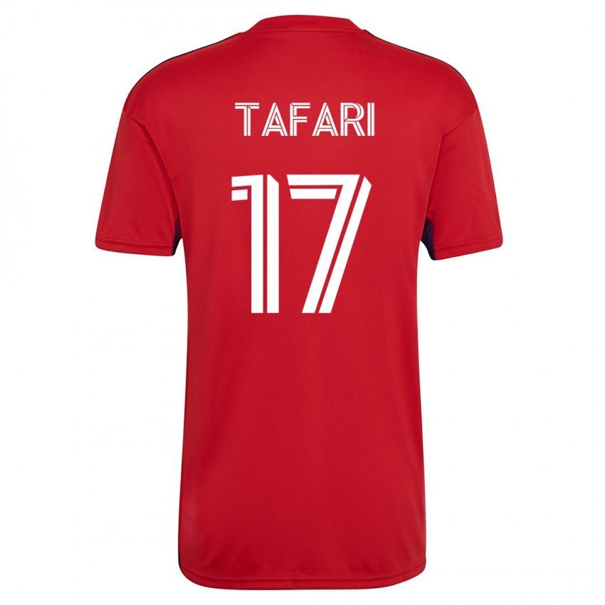 Herren Nkosi Tafari #17 Rot Heimtrikot Trikot 2023/24 T-Shirt Belgien