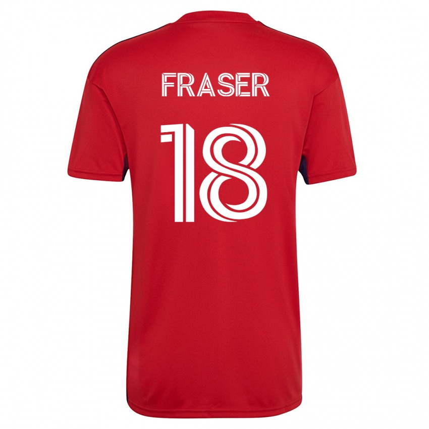 Herren Liam Fraser #18 Rot Heimtrikot Trikot 2023/24 T-Shirt Belgien
