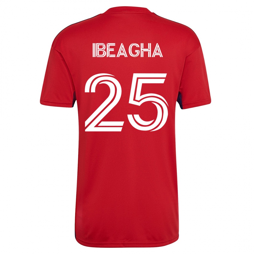 Herren Sebastien Ibeagha #25 Rot Heimtrikot Trikot 2023/24 T-Shirt Belgien