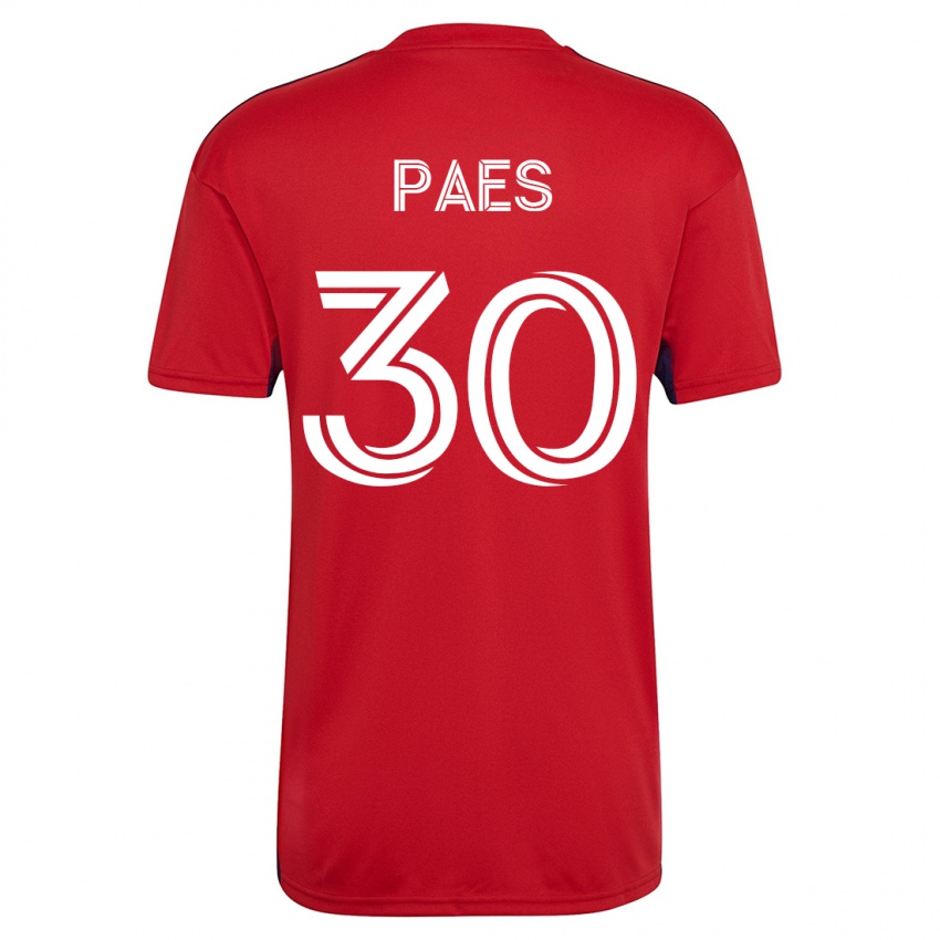 Heren Maarten Paes #30 Rood Thuisshirt Thuistenue 2023/24 T-Shirt België