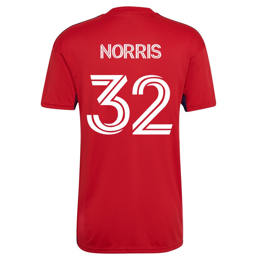 Herren Nolan Norris #32 Rot Heimtrikot Trikot 2023/24 T-Shirt Belgien
