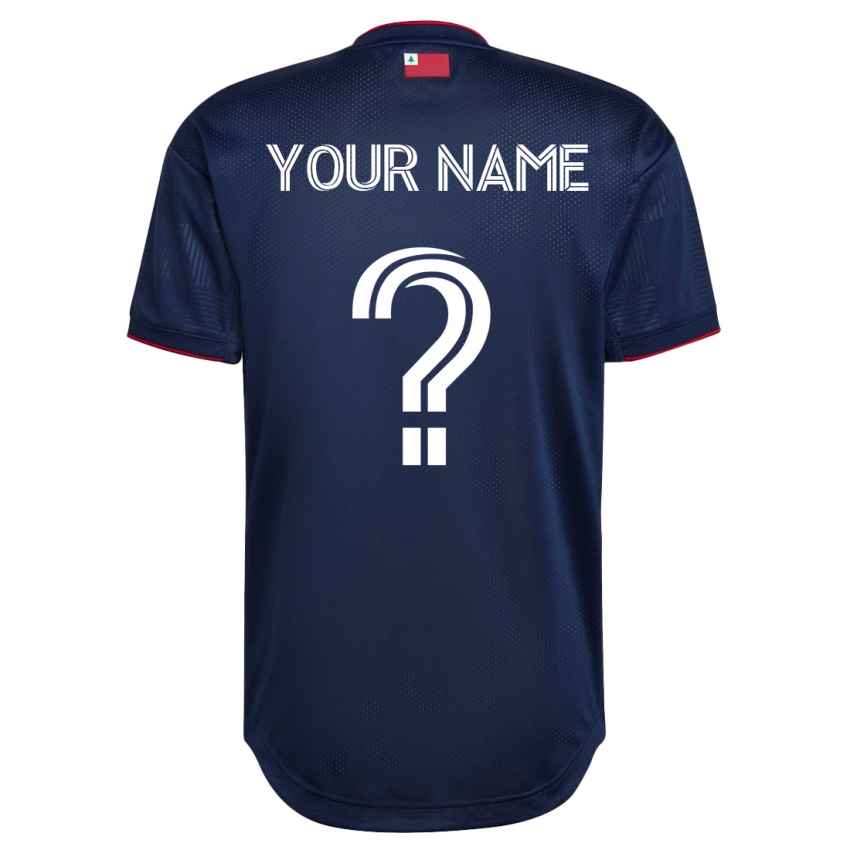 Heren Uw Naam #0 Marine Thuisshirt Thuistenue 2023/24 T-Shirt België