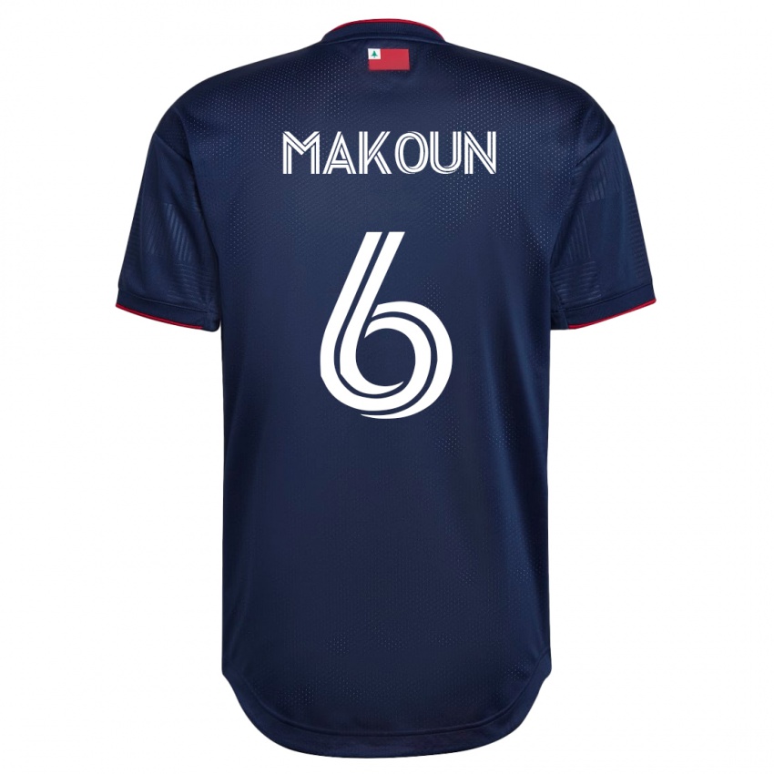 Heren Christian Makoun #6 Marine Thuisshirt Thuistenue 2023/24 T-Shirt België