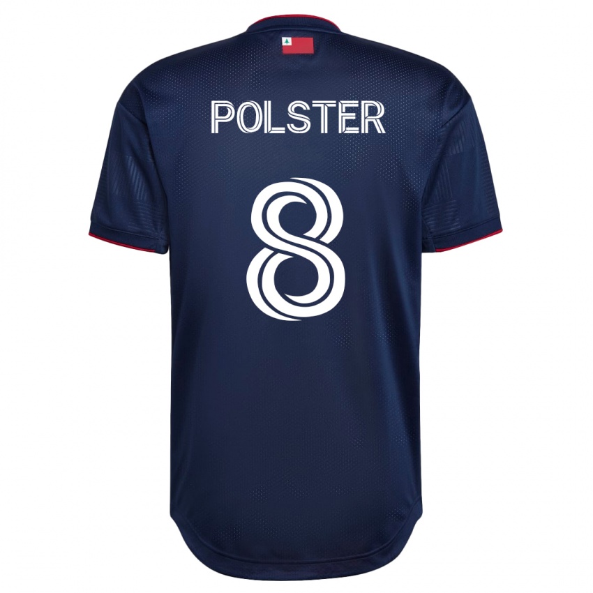 Heren Matt Polster #8 Marine Thuisshirt Thuistenue 2023/24 T-Shirt België