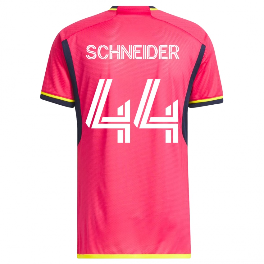 Herren Max Schneider #44 Rosa Heimtrikot Trikot 2023/24 T-Shirt Belgien