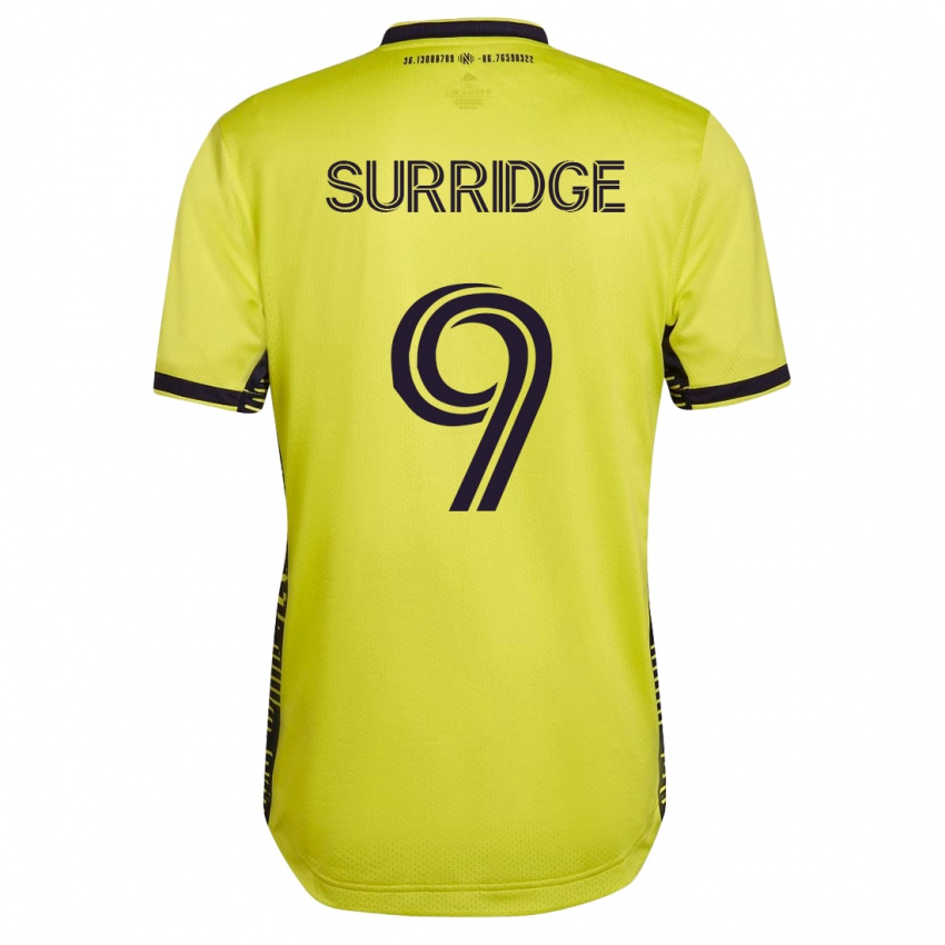 Herren Sam Surridge #9 Gelb Heimtrikot Trikot 2023/24 T-Shirt Belgien