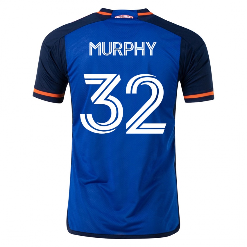 Herren Ian Murphy #32 Blau Heimtrikot Trikot 2023/24 T-Shirt Belgien
