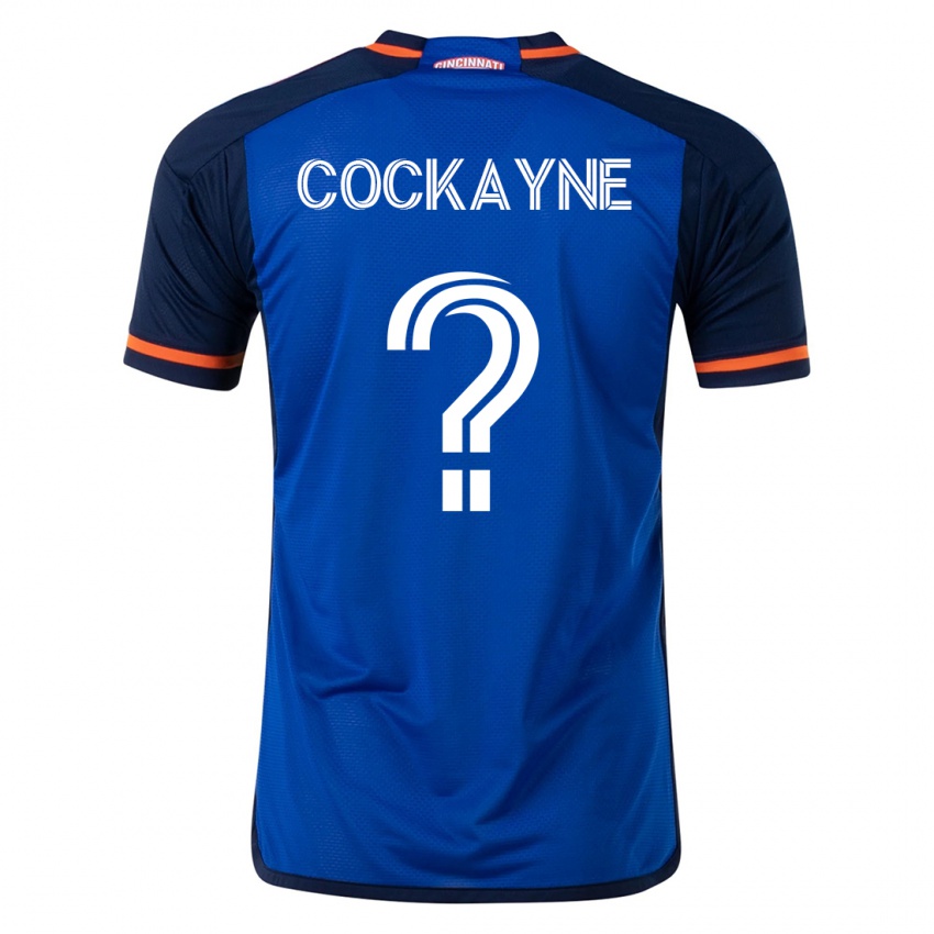 Herren Conner Cockayne #0 Blau Heimtrikot Trikot 2023/24 T-Shirt Belgien