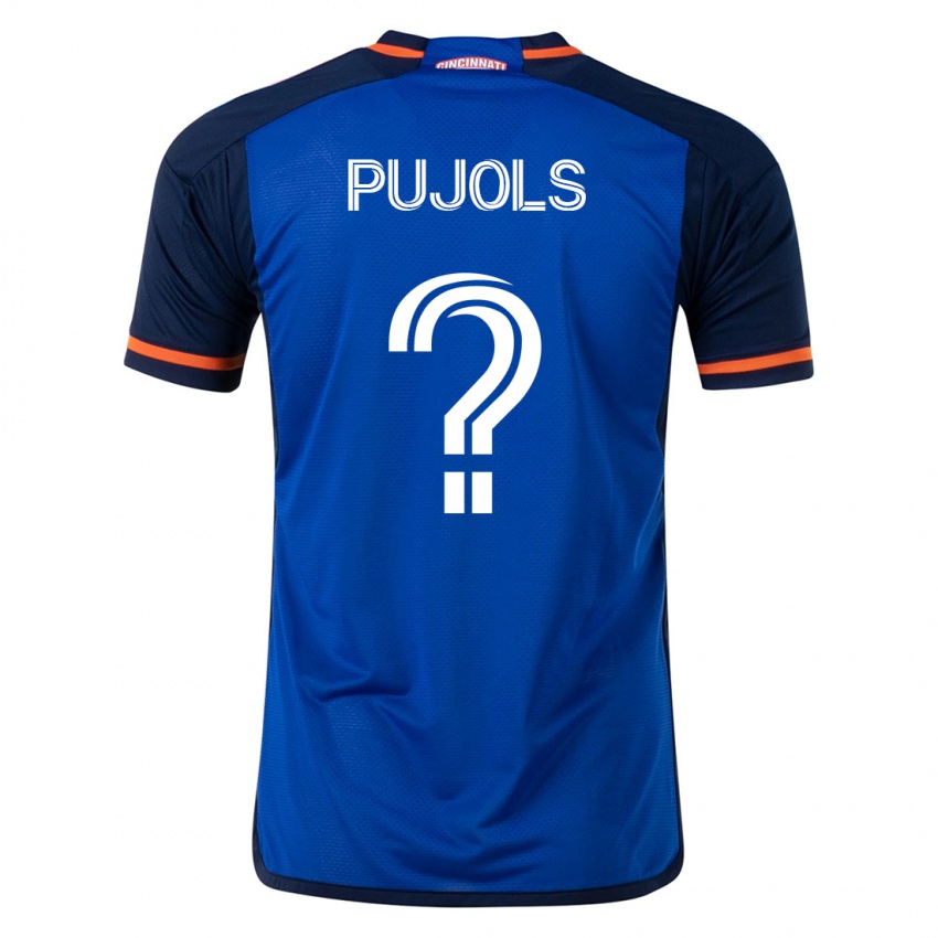Herren Pablo Pujols #0 Blau Heimtrikot Trikot 2023/24 T-Shirt Belgien