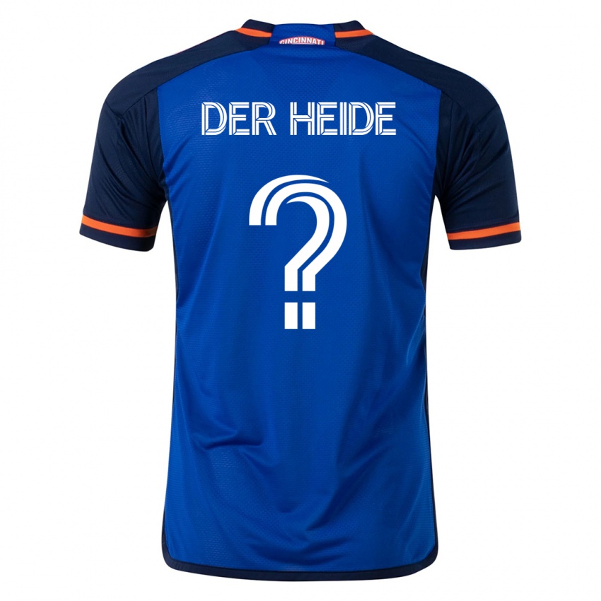 Herren Dimas Van Der Heide #0 Blau Heimtrikot Trikot 2023/24 T-Shirt Belgien