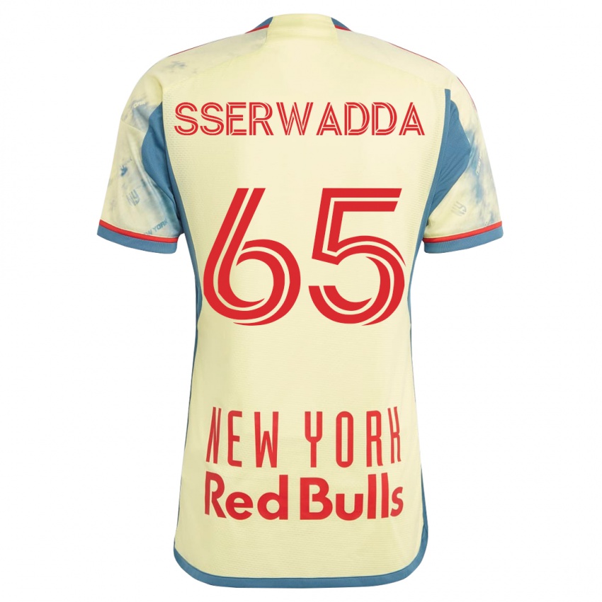 Heren Steven Sserwadda #65 Geel Thuisshirt Thuistenue 2023/24 T-Shirt België