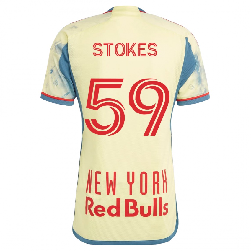 Herren Aidan Stokes #59 Gelb Heimtrikot Trikot 2023/24 T-Shirt Belgien