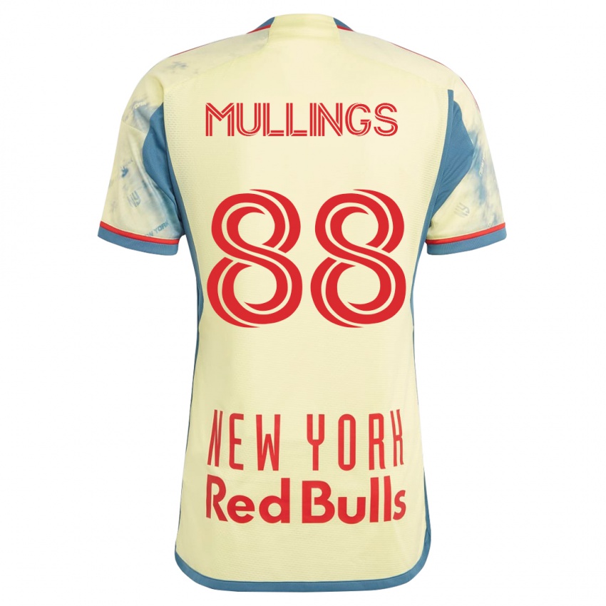 Herren O'vonte Mullings #88 Gelb Heimtrikot Trikot 2023/24 T-Shirt Belgien