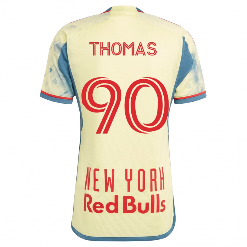 Herren Oladayo Thomas #90 Gelb Heimtrikot Trikot 2023/24 T-Shirt Belgien