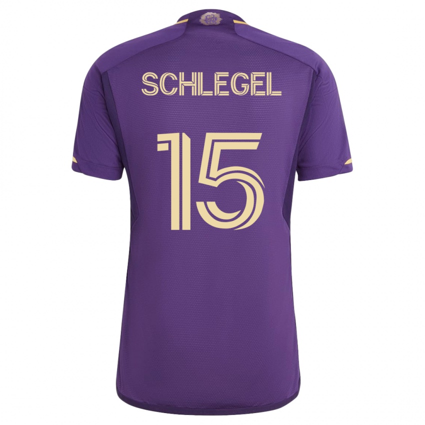 Herren Rodrigo Schlegel #15 Violett Heimtrikot Trikot 2023/24 T-Shirt Belgien