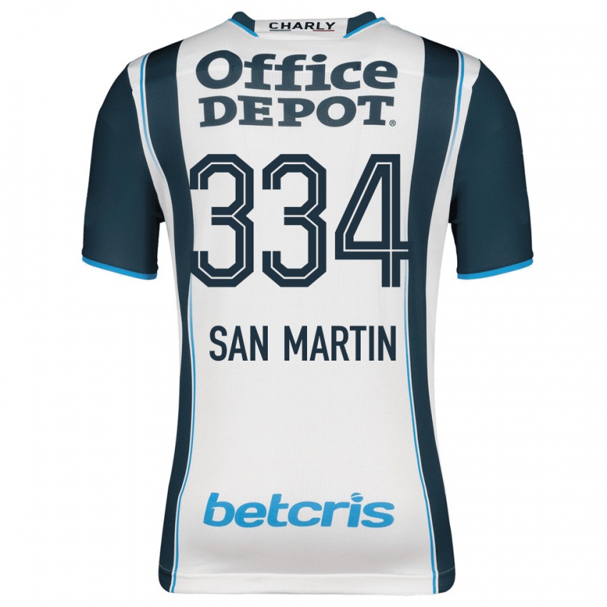 Herren Uziel San Martín #334 Marine Heimtrikot Trikot 2023/24 T-Shirt Belgien