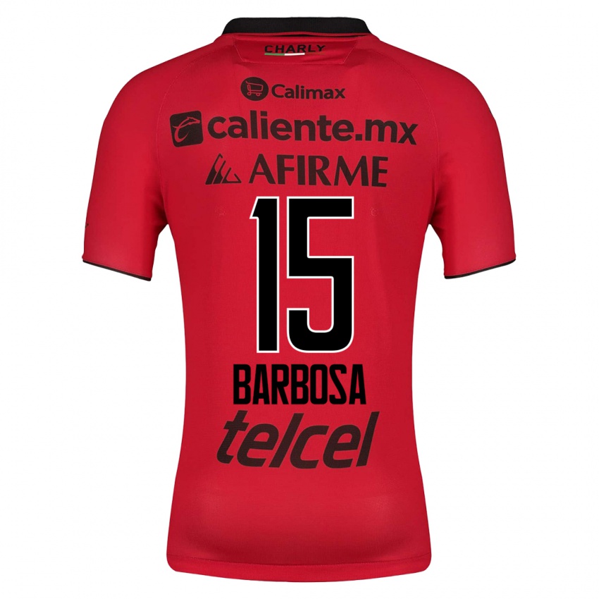 Herren Diego Barbosa #15 Rot Heimtrikot Trikot 2023/24 T-Shirt Belgien