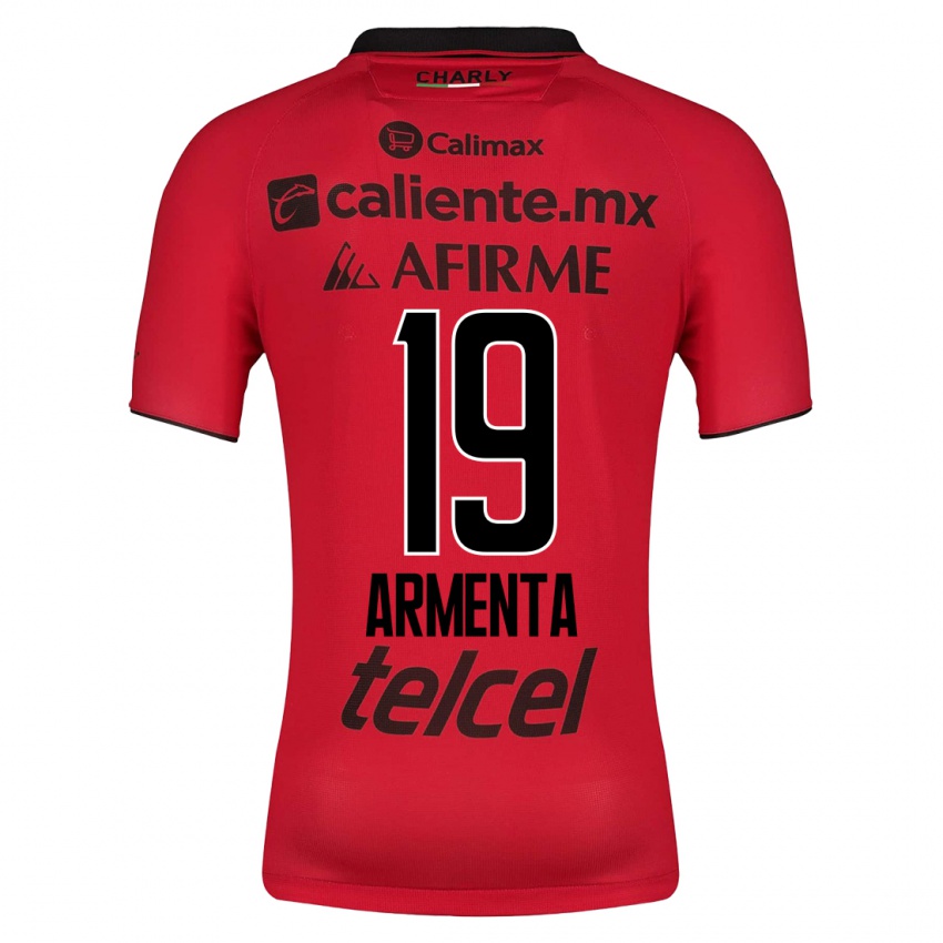 Herren Eduardo Armenta #19 Rot Heimtrikot Trikot 2023/24 T-Shirt Belgien