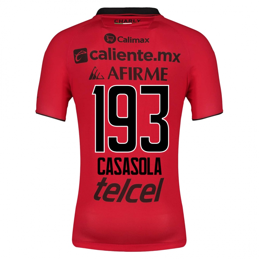 Heren Axel Casasola #193 Rood Thuisshirt Thuistenue 2023/24 T-Shirt België