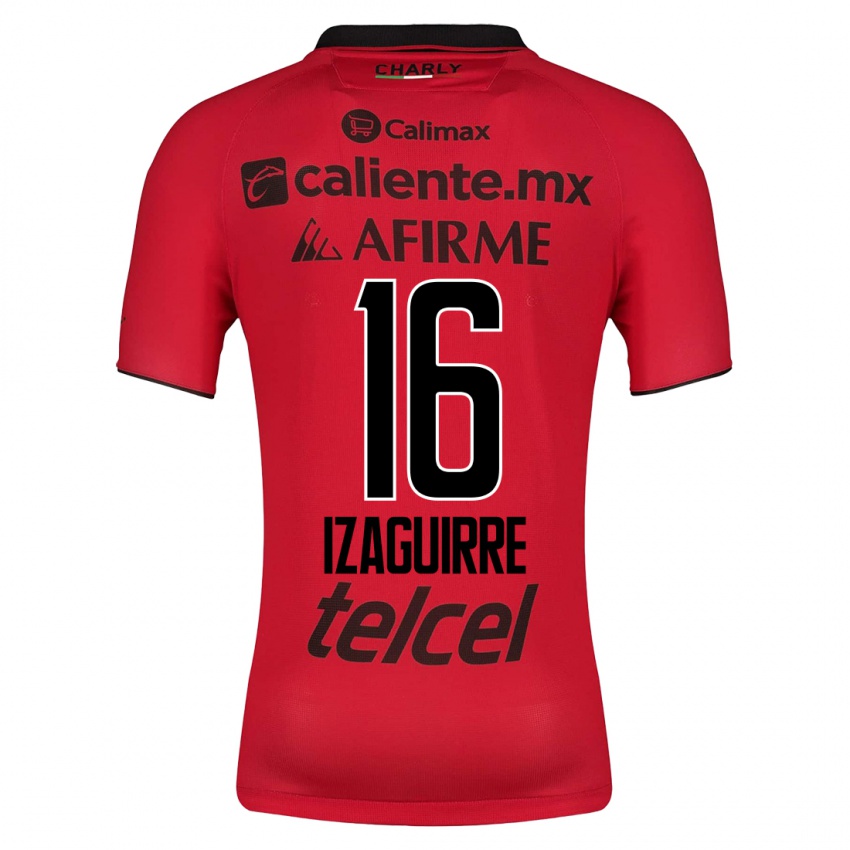 Heren Estefanía Izaguirre #16 Rood Thuisshirt Thuistenue 2023/24 T-Shirt België