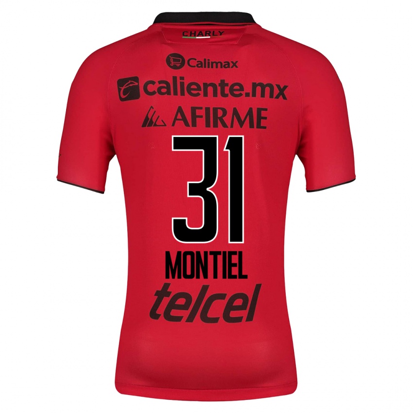 Herren Abril Montiel #31 Rot Heimtrikot Trikot 2023/24 T-Shirt Belgien