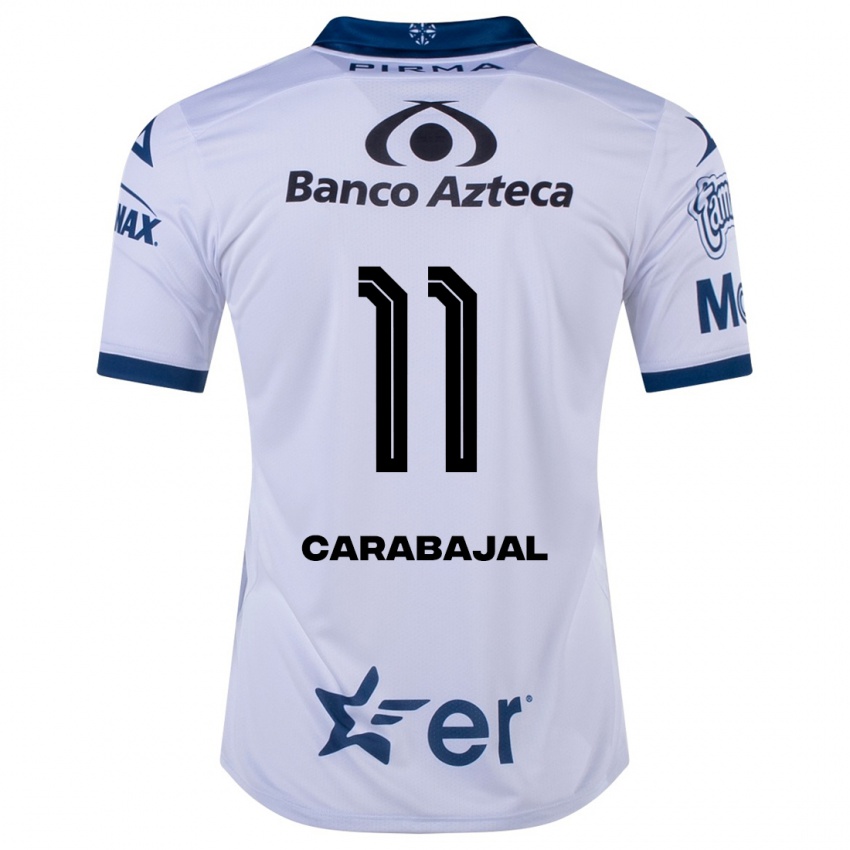 Herren Gabriel Carabajal #11 Weiß Heimtrikot Trikot 2023/24 T-Shirt Belgien