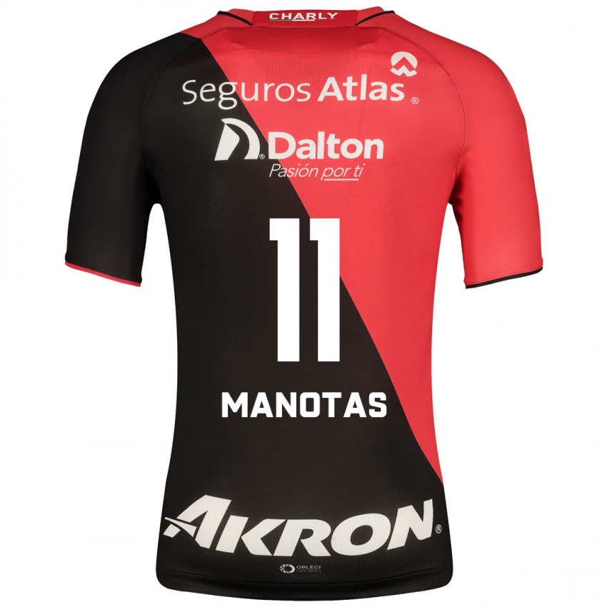 Herren Mauro Manotas #11 Schwarz Heimtrikot Trikot 2023/24 T-Shirt Belgien