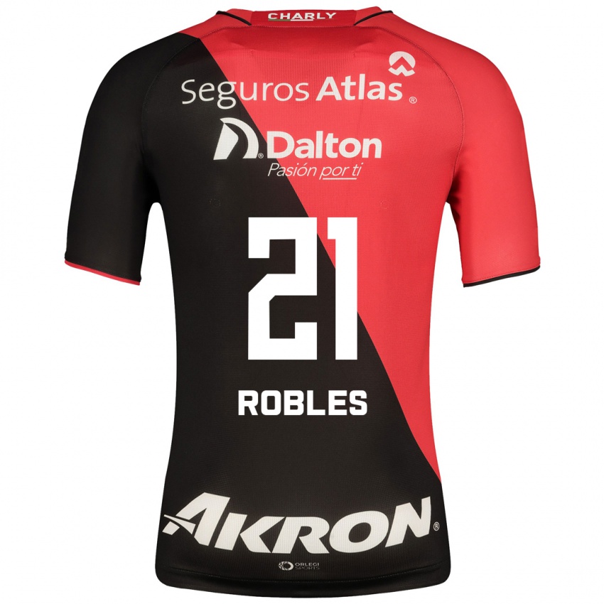 Herren Carlos Robles #21 Schwarz Heimtrikot Trikot 2023/24 T-Shirt Belgien