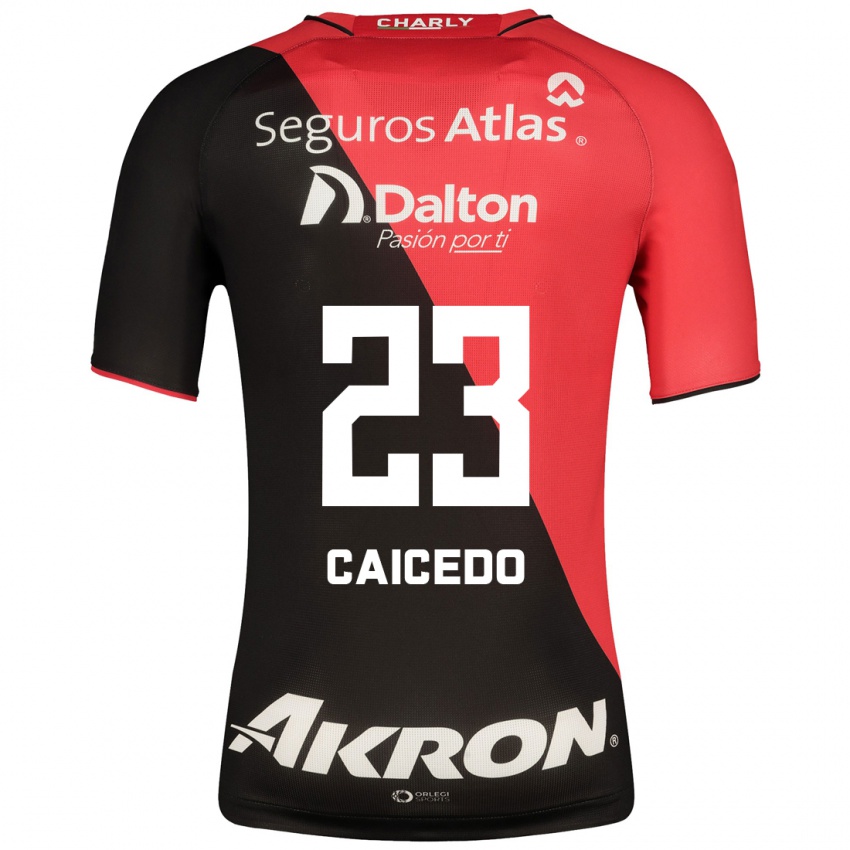 Herren Jordy Caicedo #23 Schwarz Heimtrikot Trikot 2023/24 T-Shirt Belgien