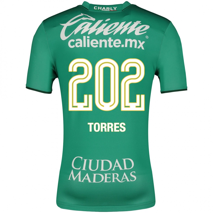 Heren Erick Torres #202 Groente Thuisshirt Thuistenue 2023/24 T-Shirt België