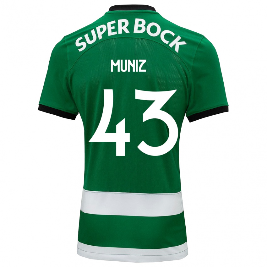 Herren João Muniz #43 Grün Heimtrikot Trikot 2023/24 T-Shirt Belgien